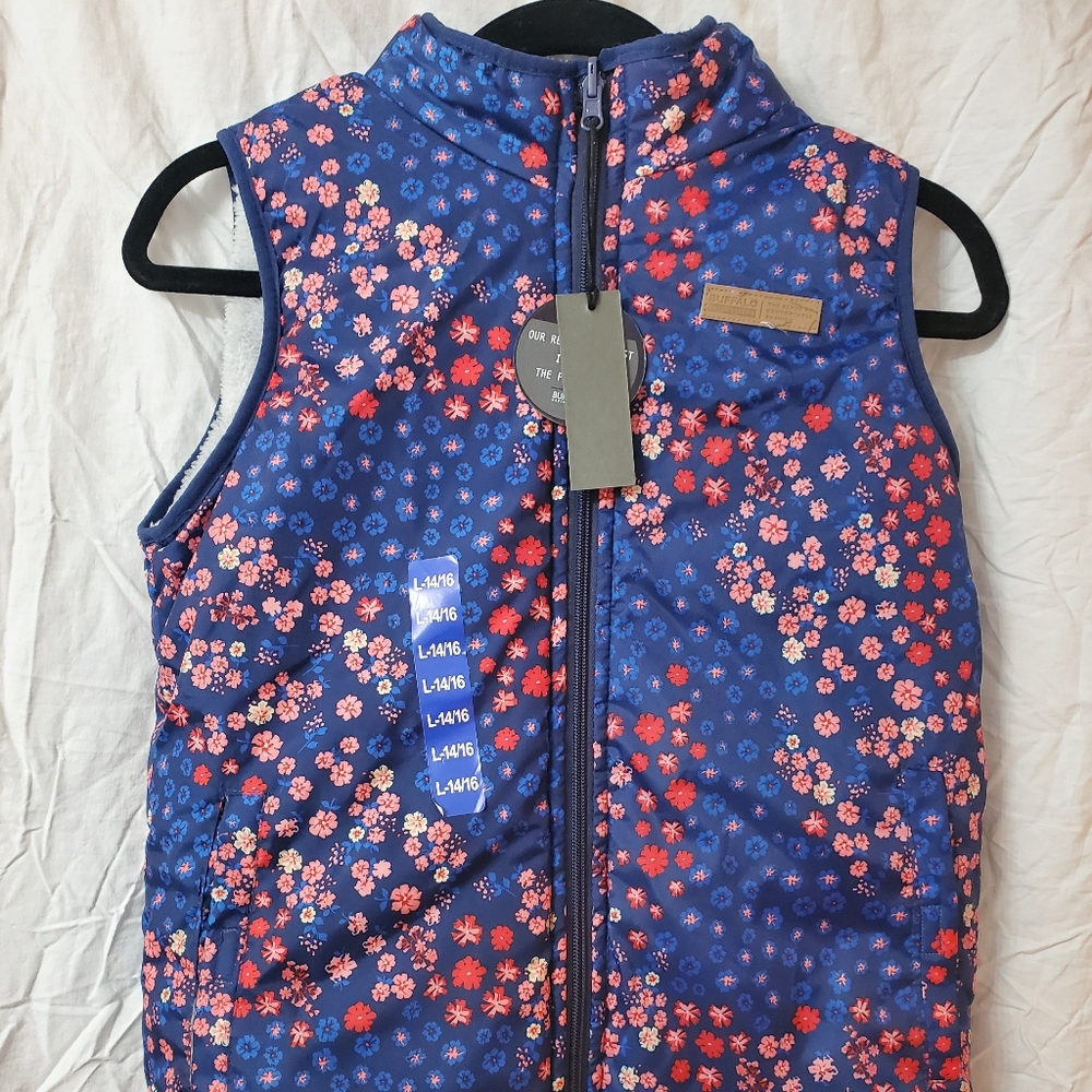 NWT. BUFFALO by DAVID BITTON girls reversible vest